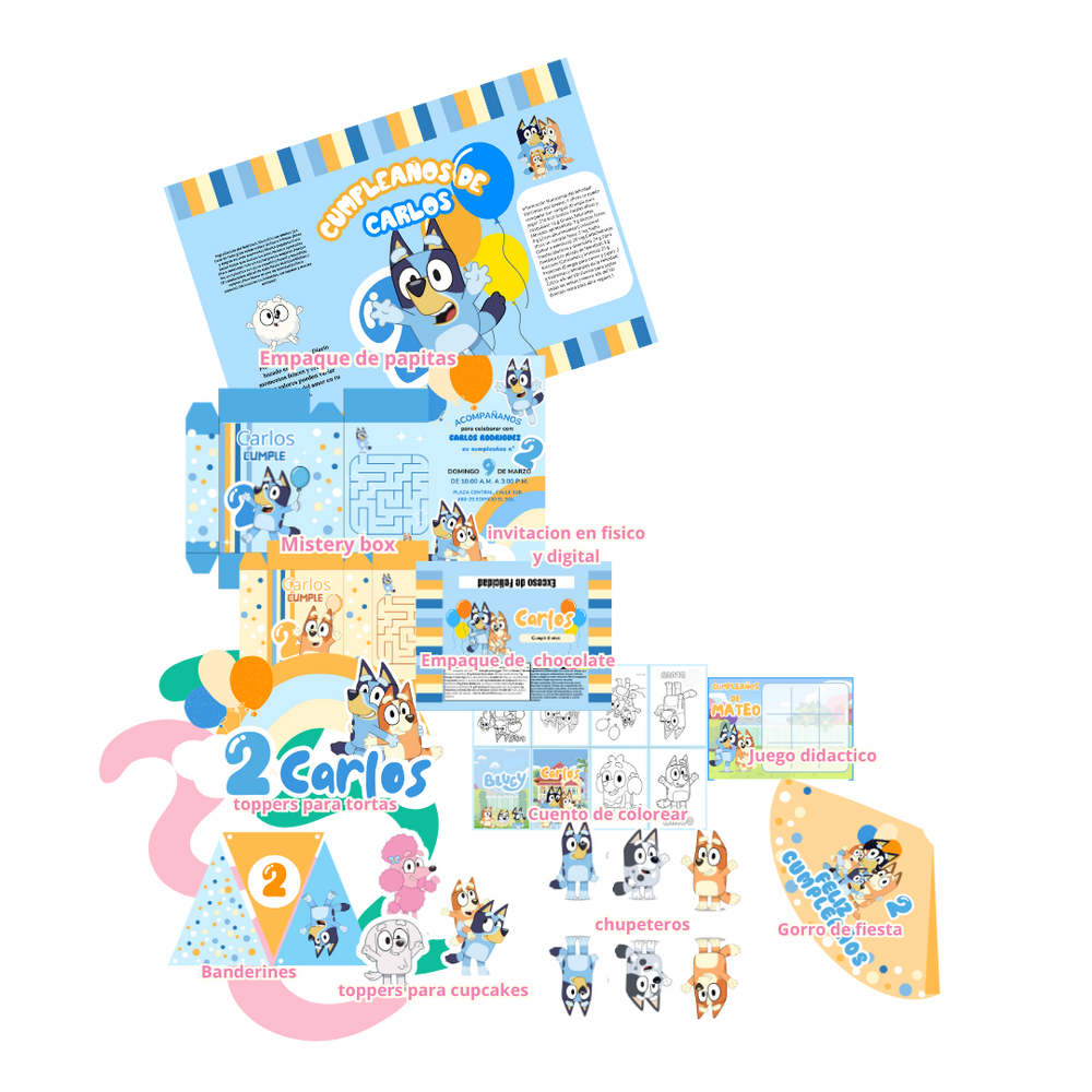 Kit de fiesta Bluey