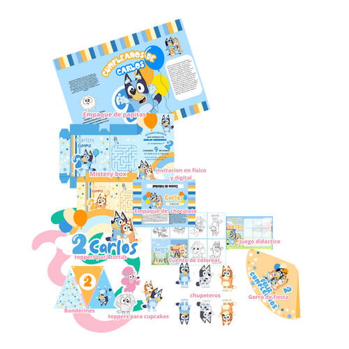 Kit de fiesta Bluey