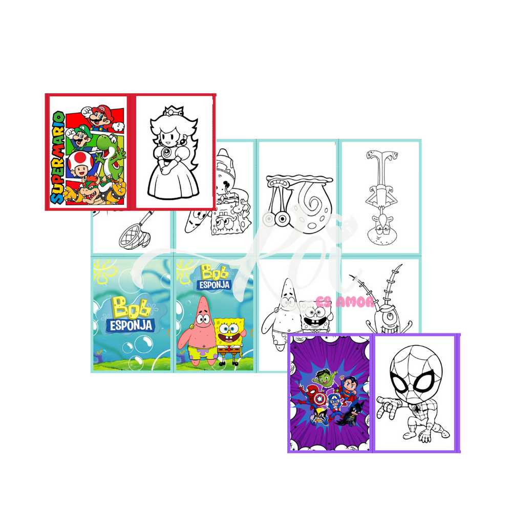 Minilibros para colorear