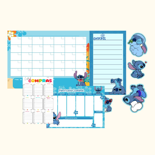 Kit imantado para nevera de Stitch