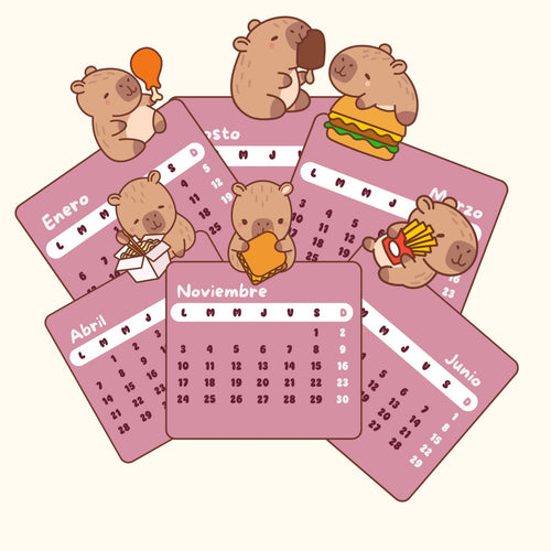 Calendario Capibara Comelón 2026