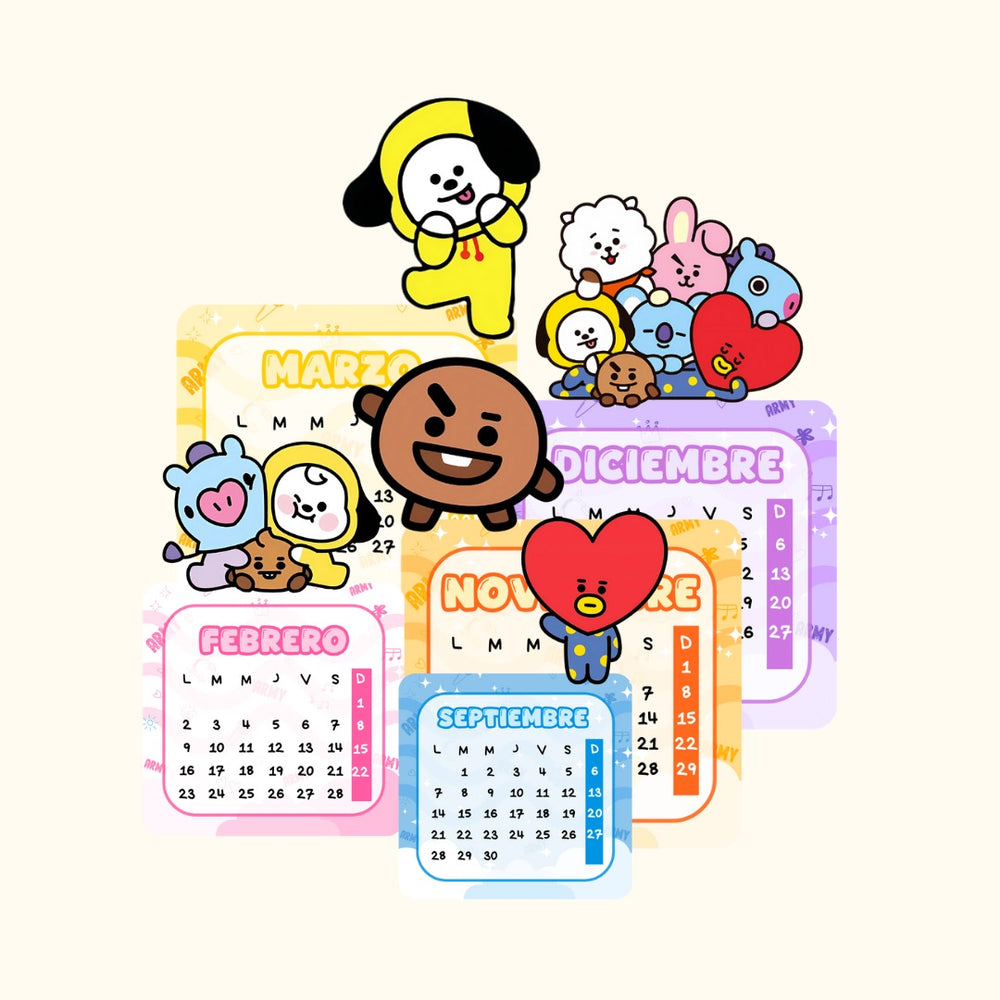 Calendario BT21 2026