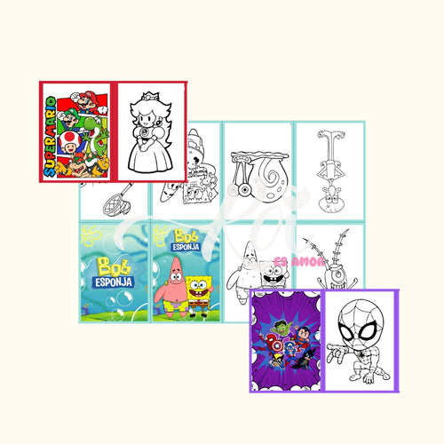 Minilibros para colorear