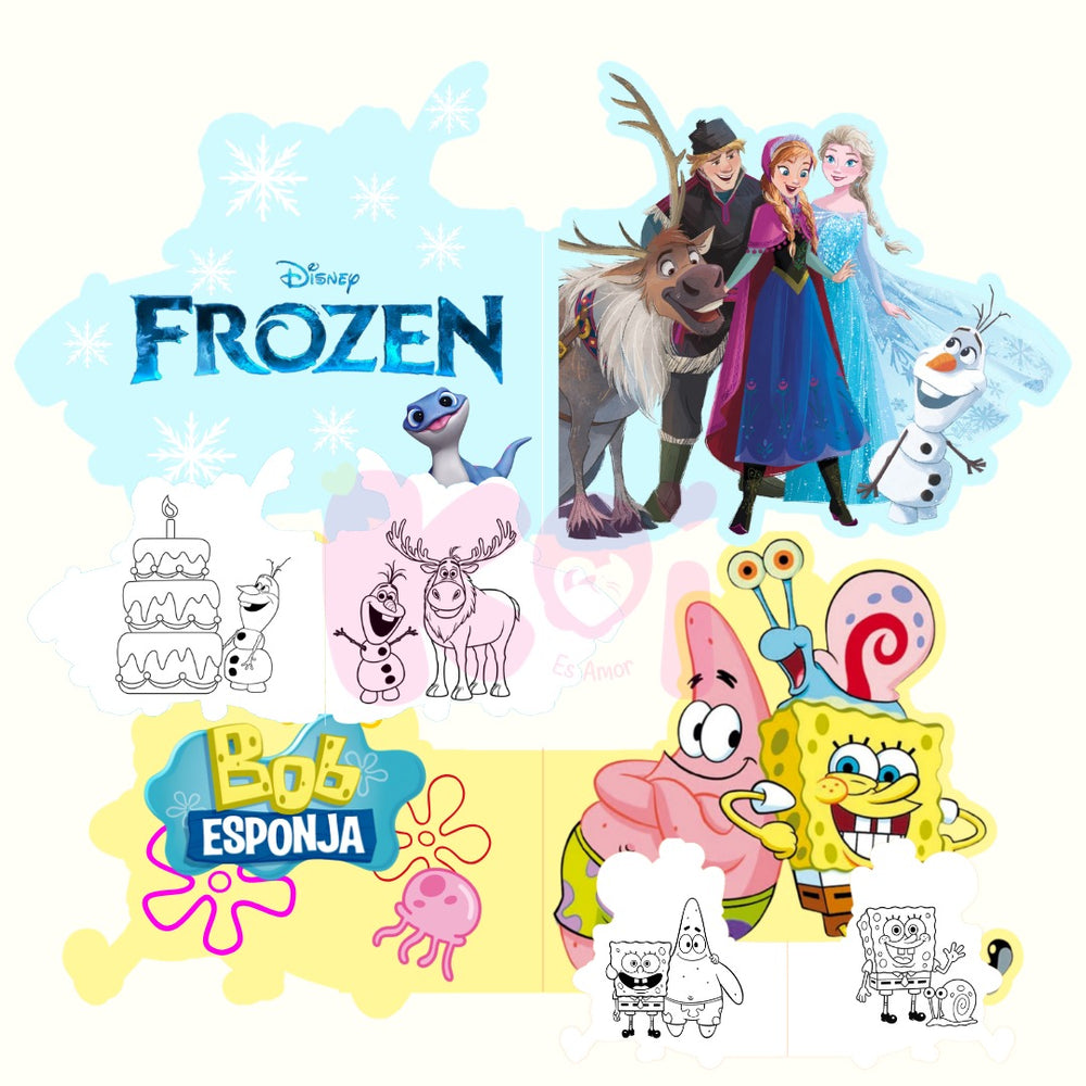 Libro para colorear con forma
