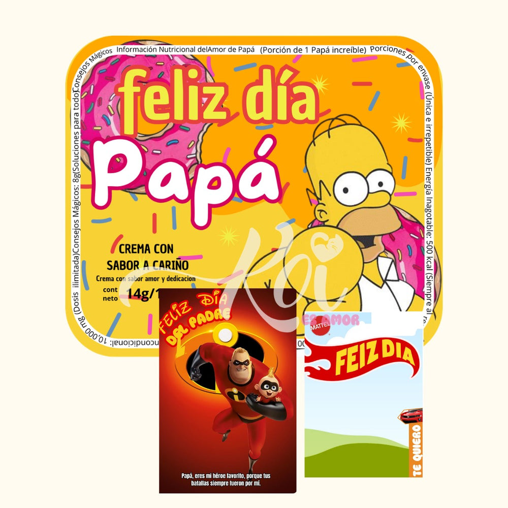 Nucita-style candy and hot wheels - Father's Day