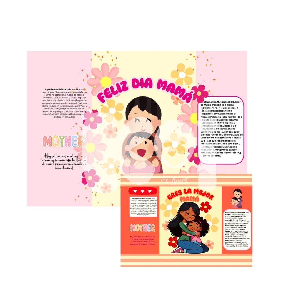 Sacolinhas surpresa Dia das Mães para imprimir