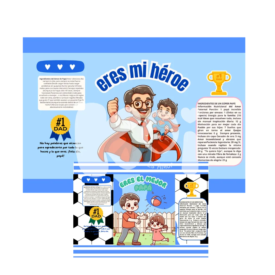 Sacolinhas surpresa Dia dos Pais para imprimir