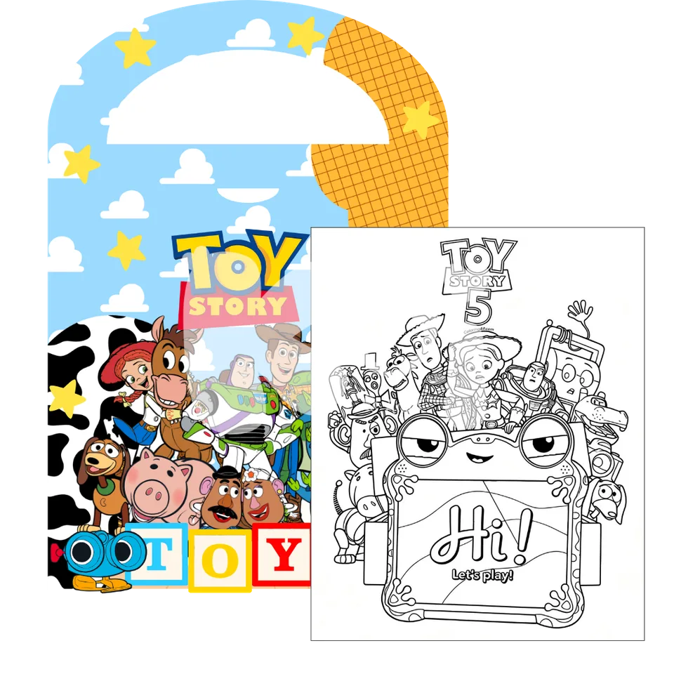 Caixa didática Toy Story para imprimir