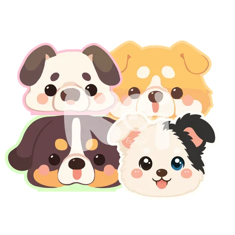 Caixa cachorrinhos