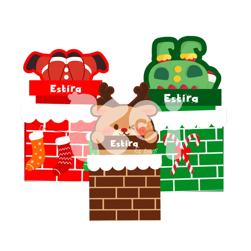 Caixas para dinheiro Natal para imprimir