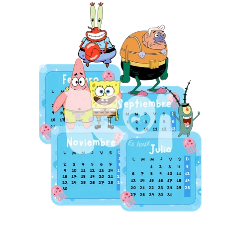 Calendario Bob Esponja 2027