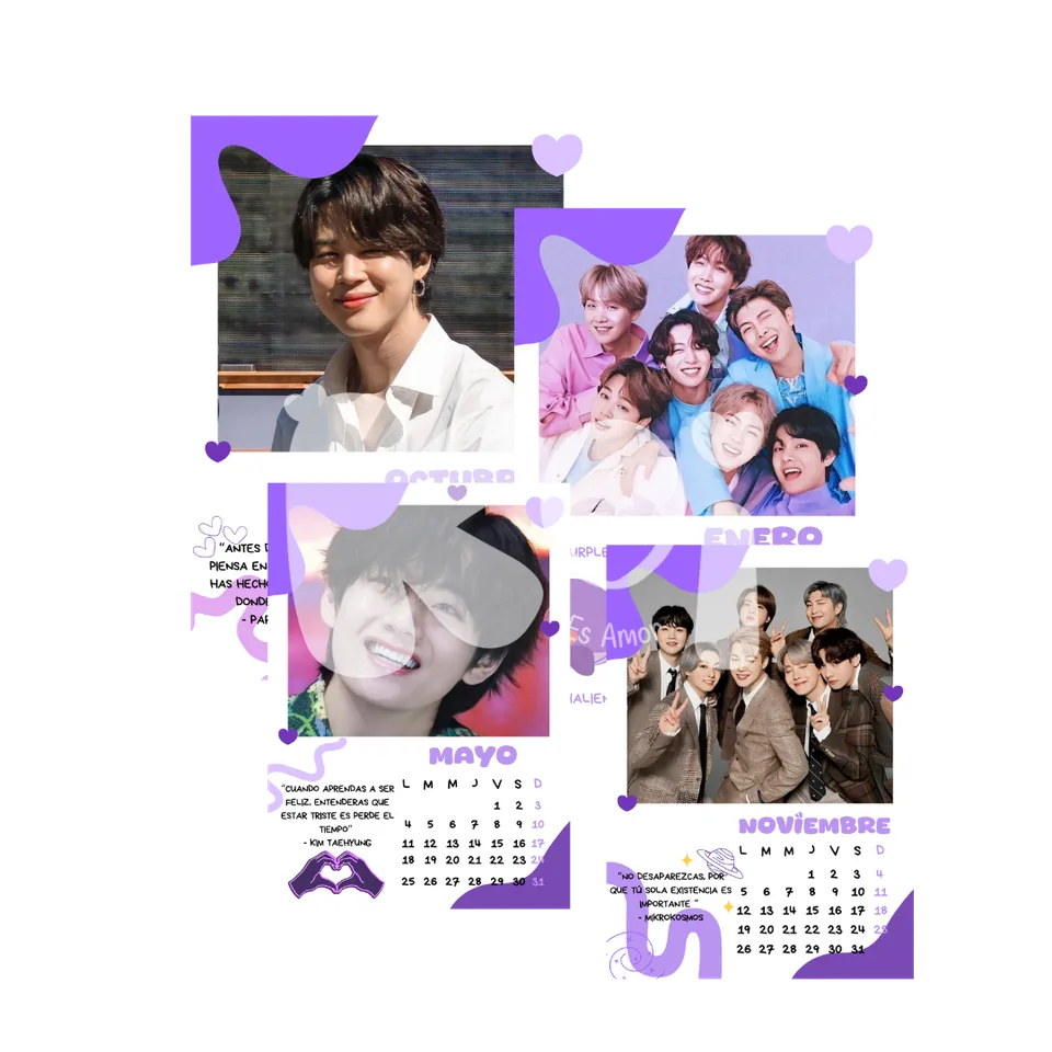 Printable BTS 2027 Calendar