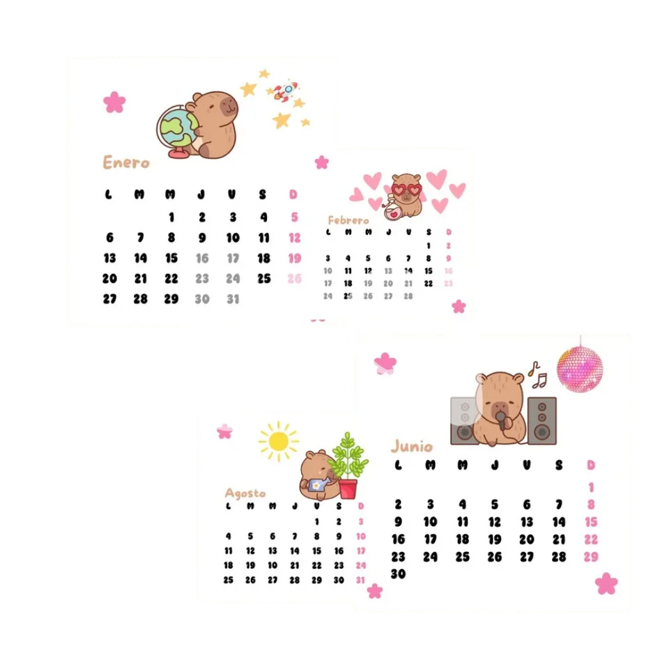 Printable Capybara 2027 Calendar