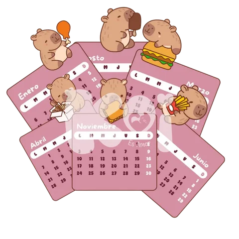 Calendario Capibara Comelón 2027