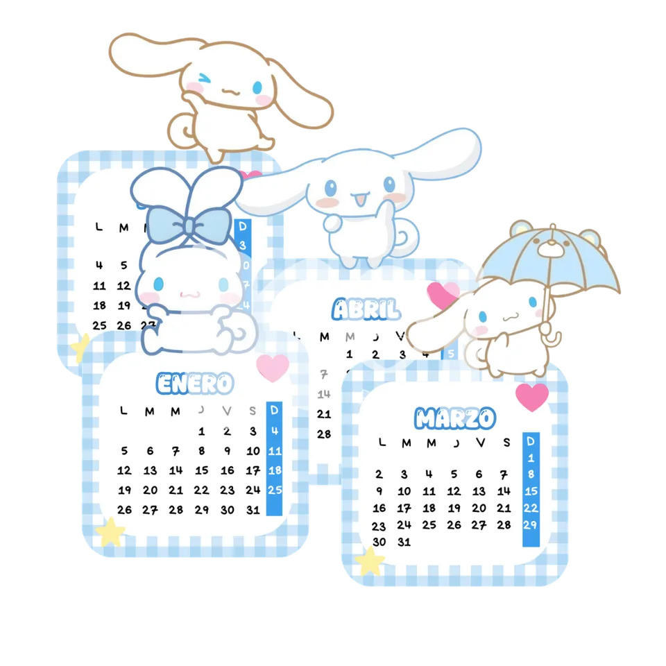Printable Cinnamoroll 2027 Calendar