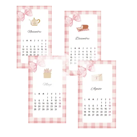 Calendario Coquette 2027