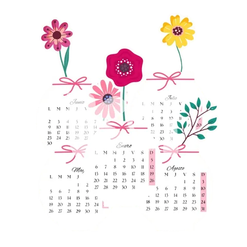Calendario Flores 2027