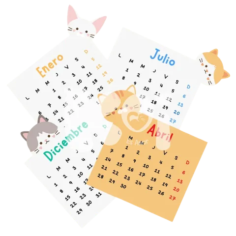 Calendario Gatitos Cute 2027