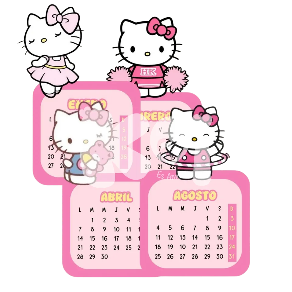 Printable Hello Kitty 2027 Calendar