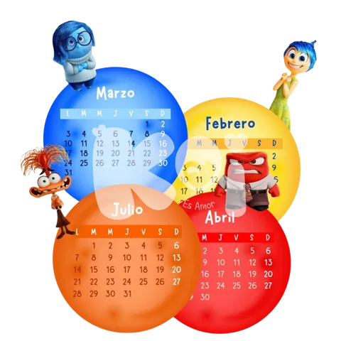 Calendario Intensamente 2027