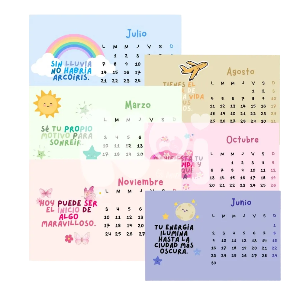 Calendário A Vida é Bela 2027 para imprimir