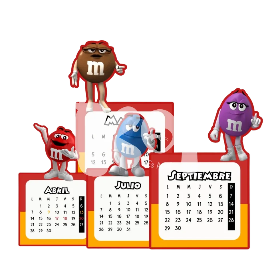 Printable M&M 2027 Calendar