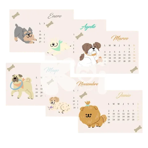 Calendario Perritos Vintage 2027
