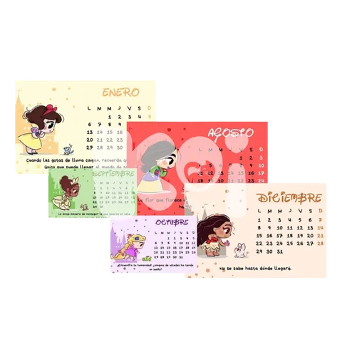Calendario Princesas 2027