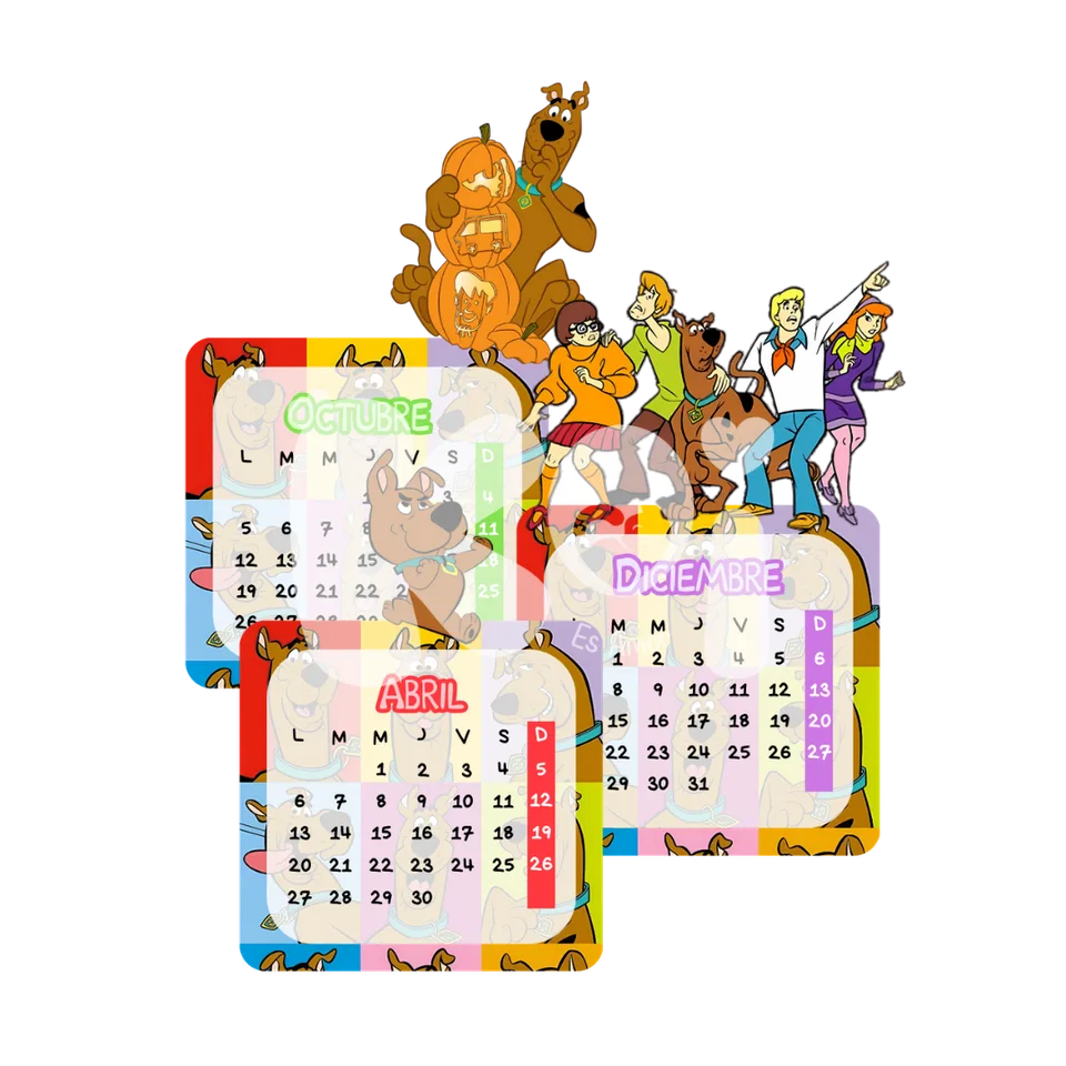 Printable Scooby-Doo 2027 Calendar