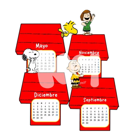 Calendário Casinha do Snoopy 2027