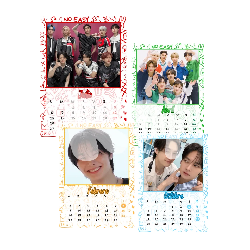 Calendário Stray Kids 2027 para imprimir