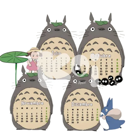 Totoro 2027 Calendar