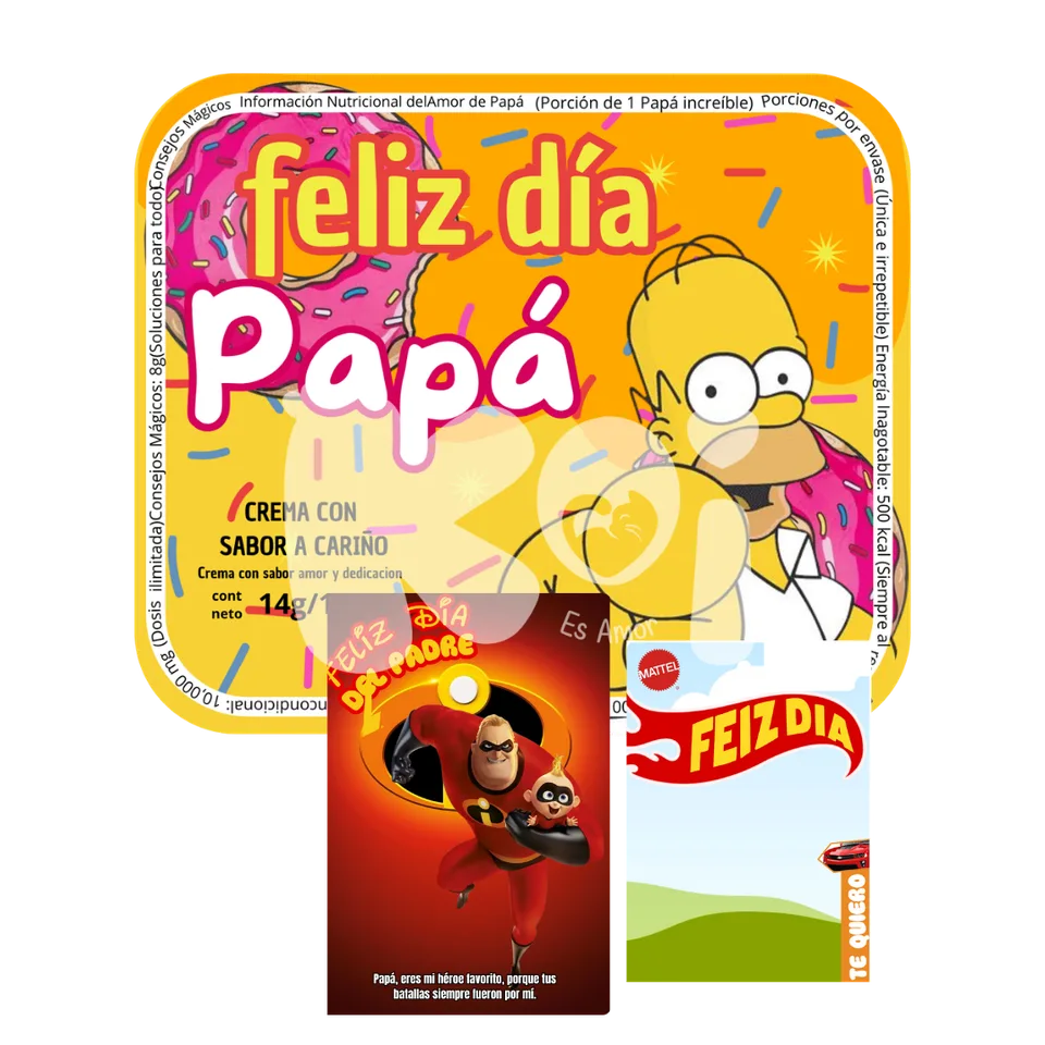 Porta-doces tipo Nucita e Hot Wheels Dia dos Pais para imprimir