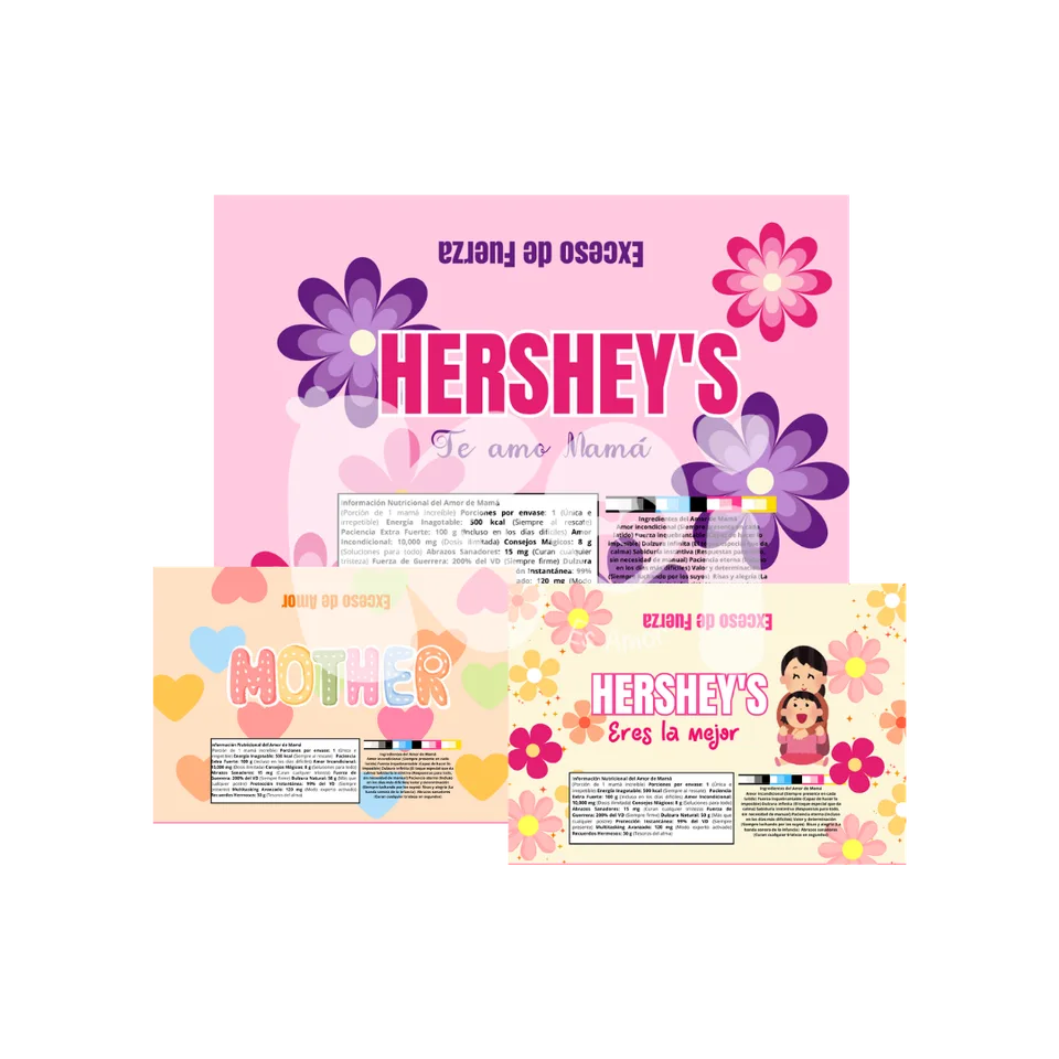 Embalagens de Hershey's Dia das Mães para imprimir