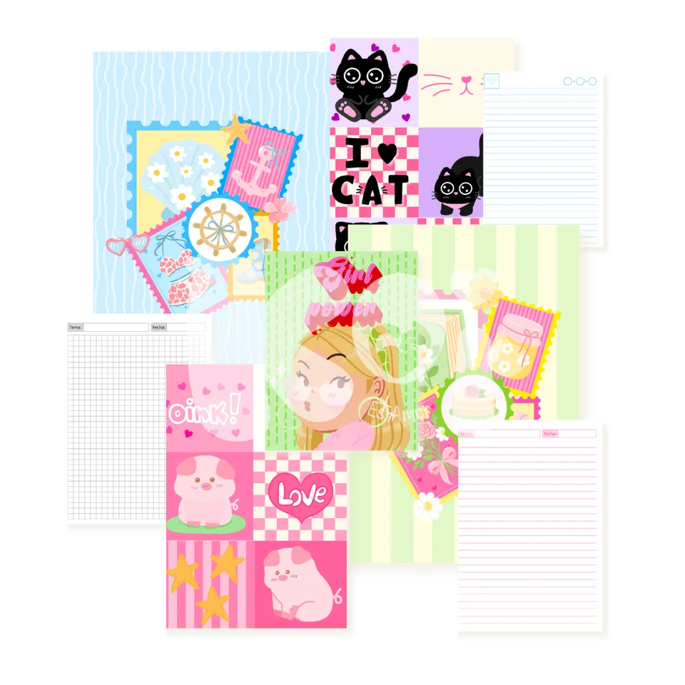 Kit 100 cadernos A5 para imprimir