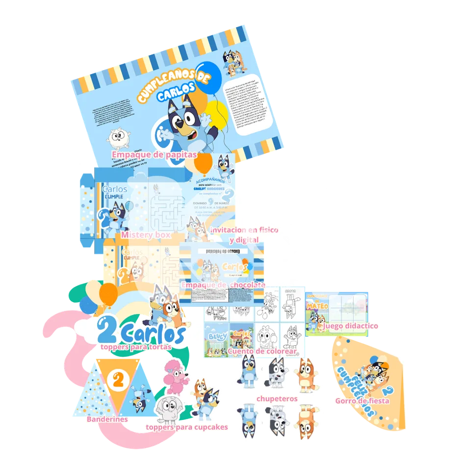 Printable Bluey Party Kit
