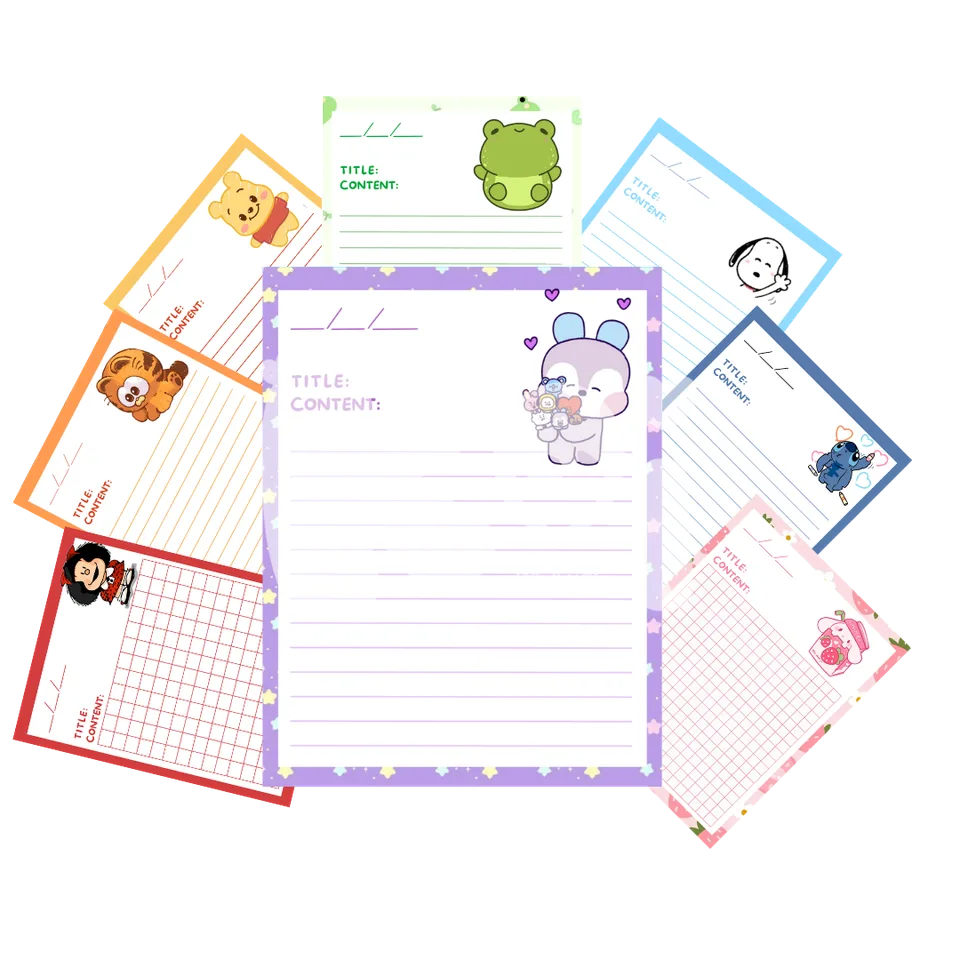 Kit de notas para imprimir