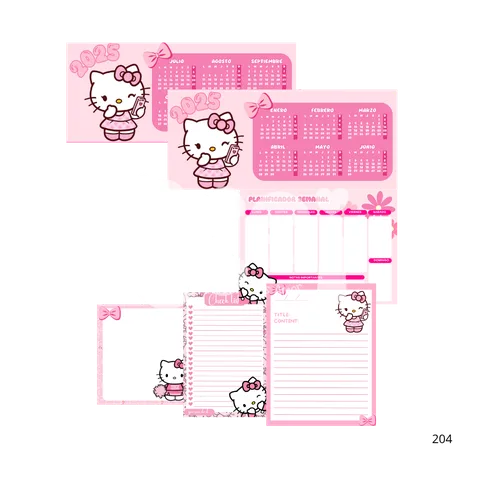 Kit de papelaria da Hello Kitty