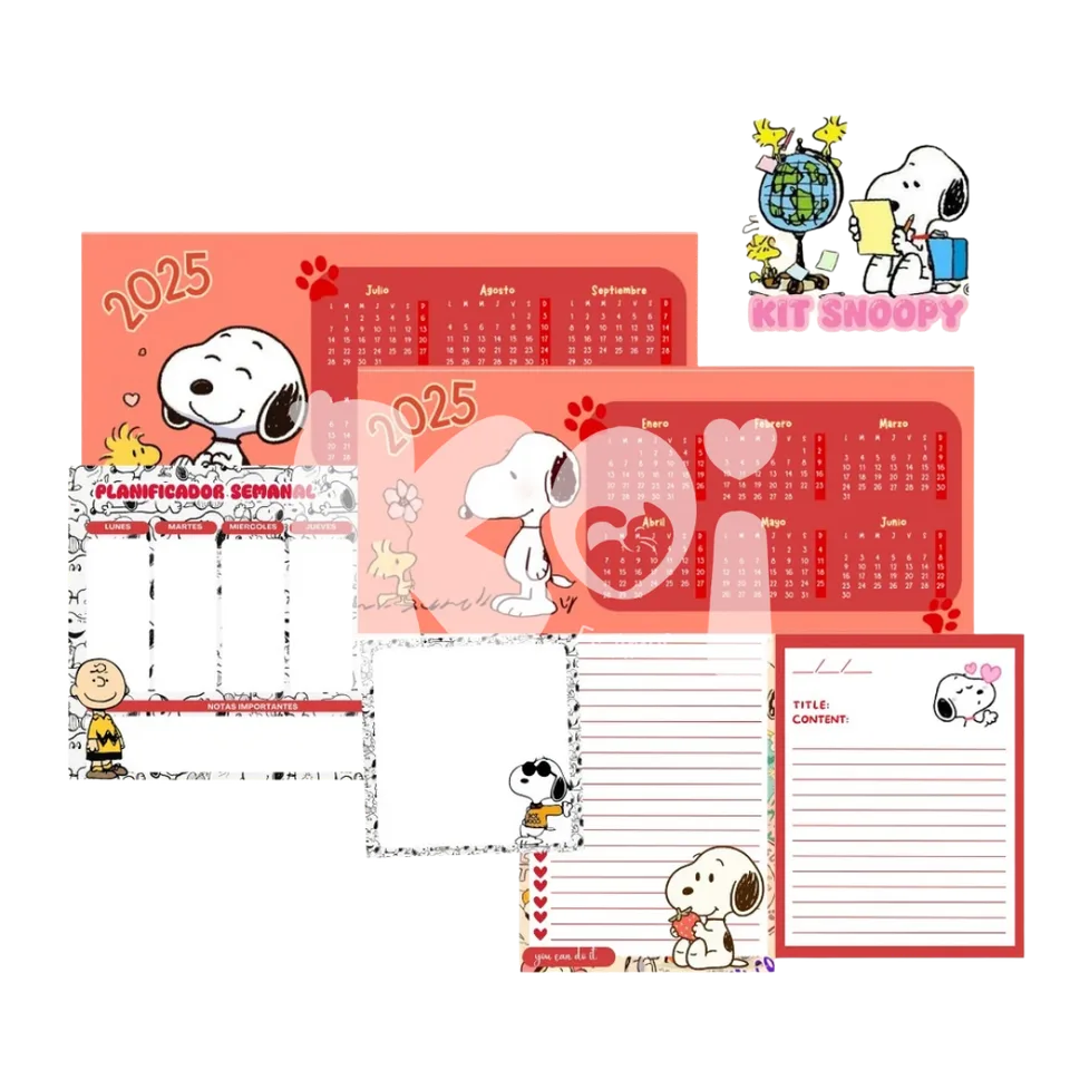 Printable Snoopy Stationery Kit