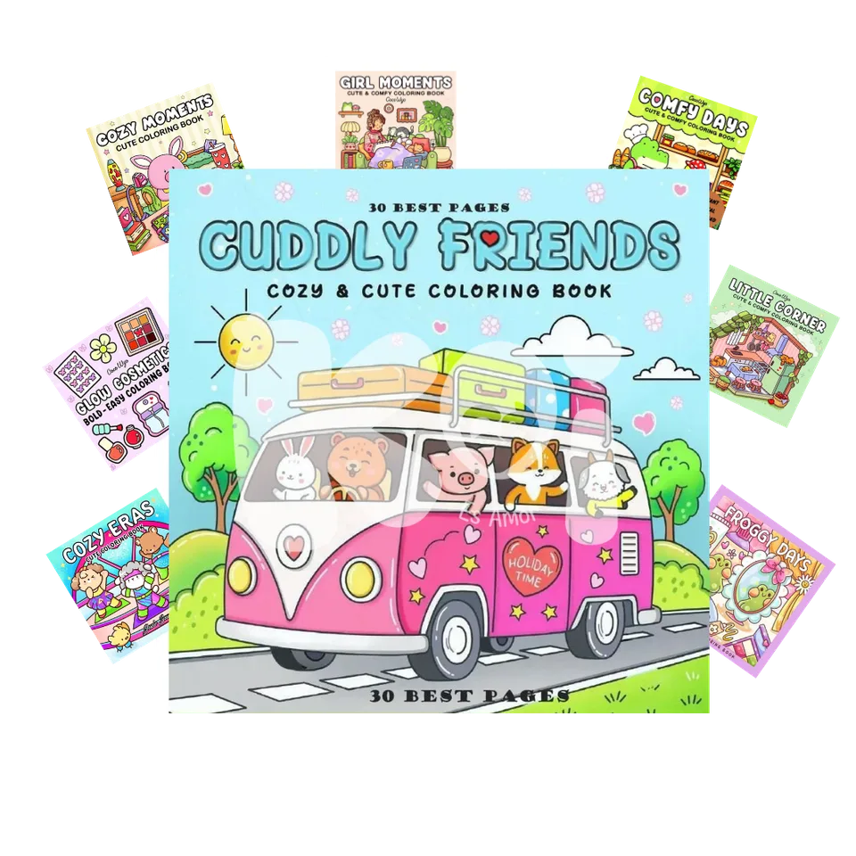 Printable Pocket Coloring Books Kit