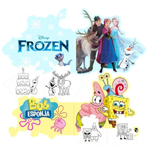 Livro para colorir com formato