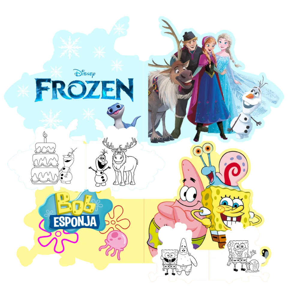 Libro para colorear con forma para imprimir