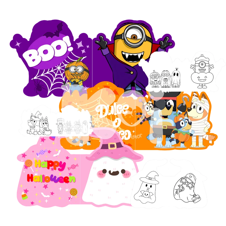 Printable Shaped Books Halloween