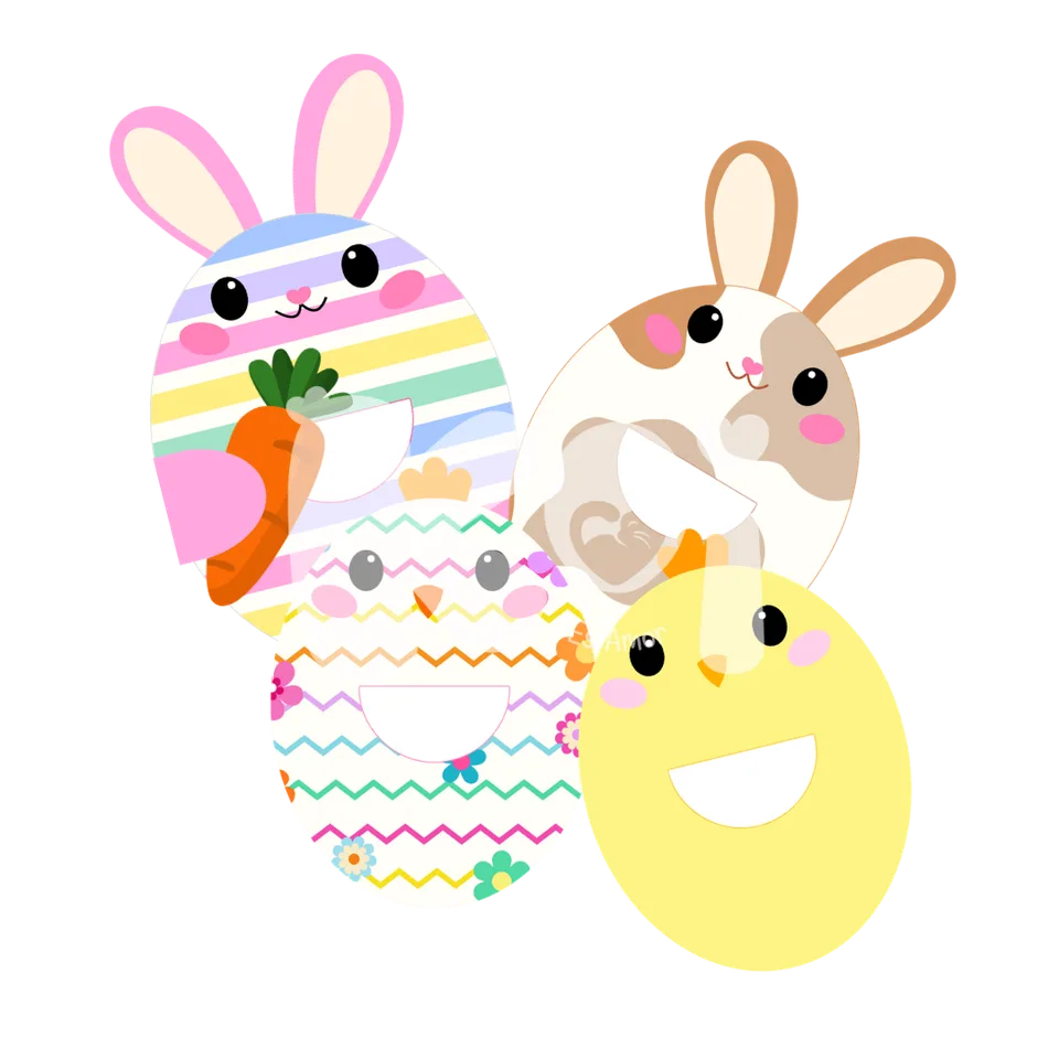 Printable Half Spheres Easter