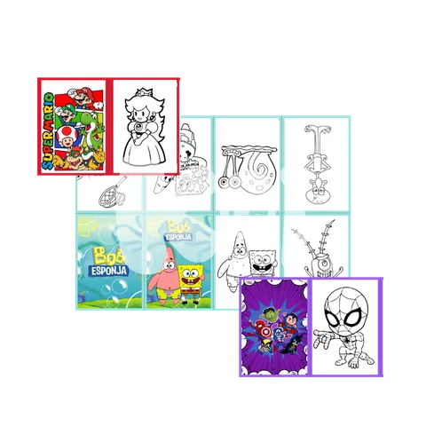Minilivros para colorir