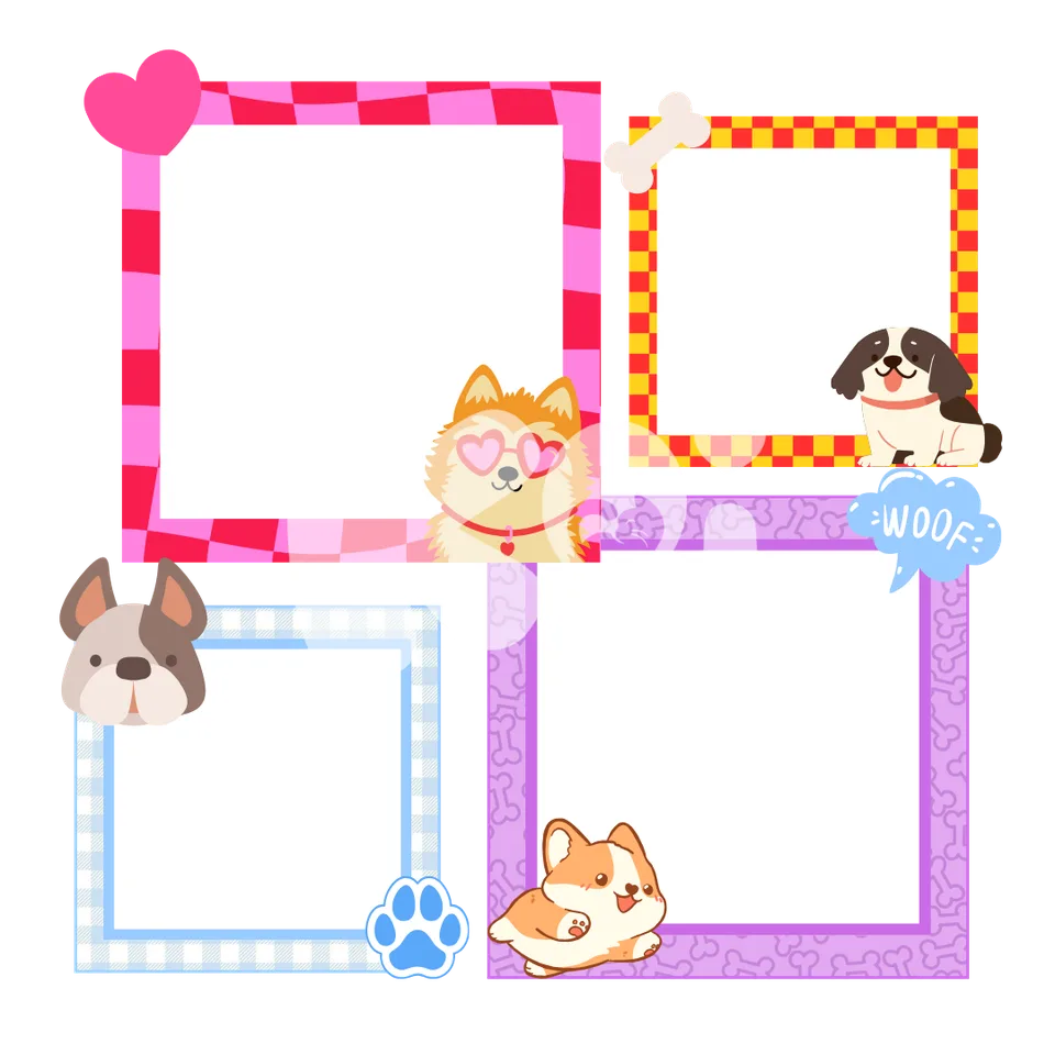 Printable Puppy Magnetic Boards Dog Day