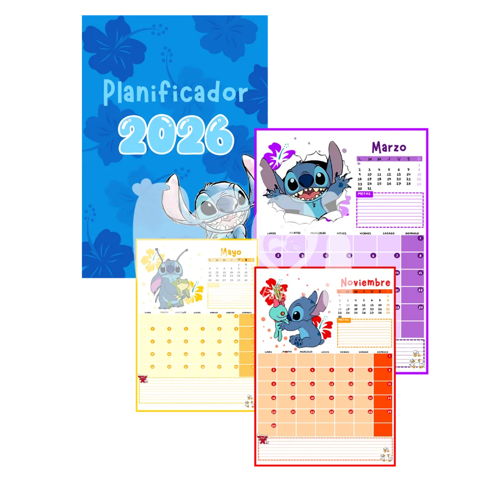 Planner Stitch 2027 para imprimir