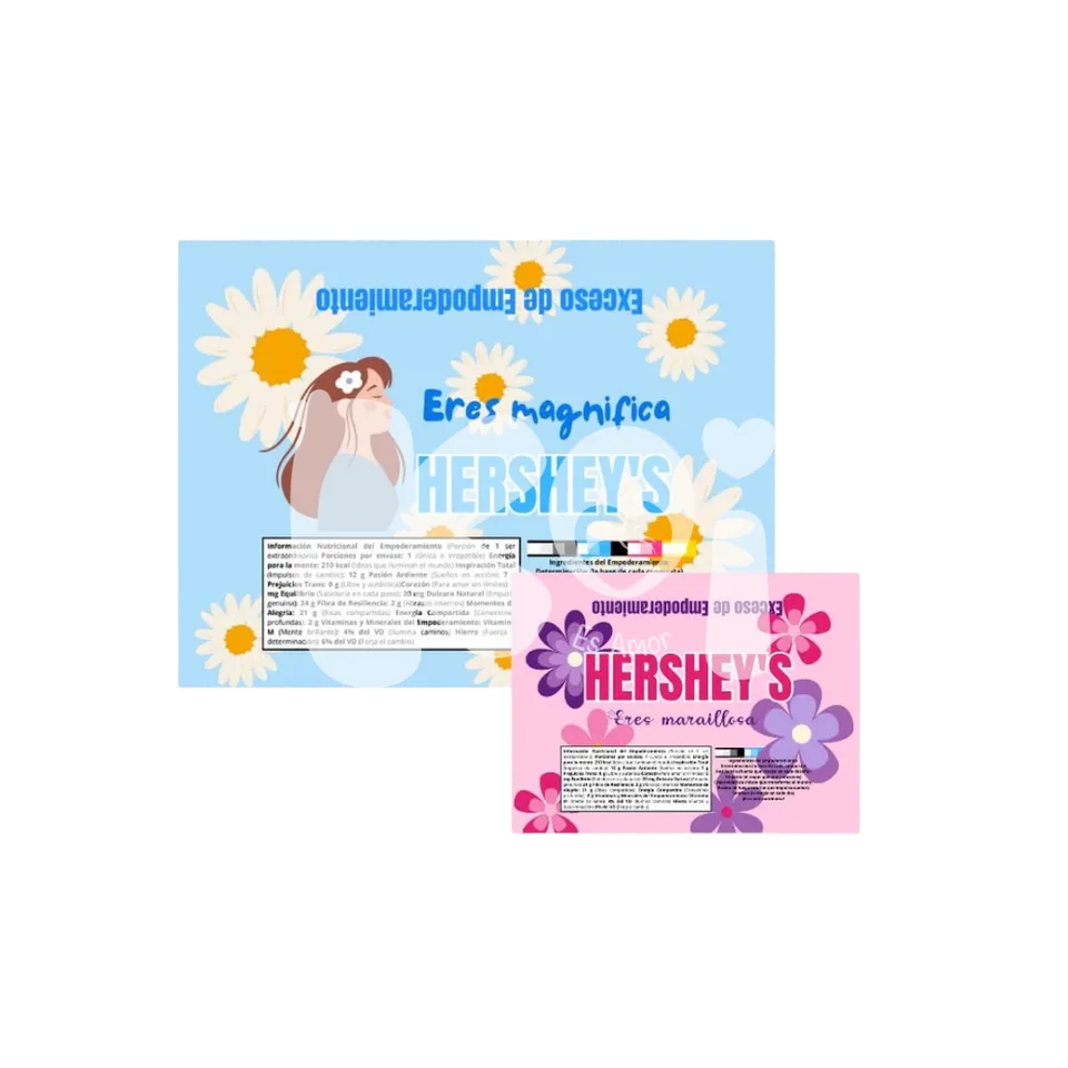 Porta Hershey's Dia da Mulher para imprimir