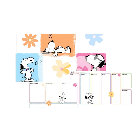 Planner semanal Snoopy