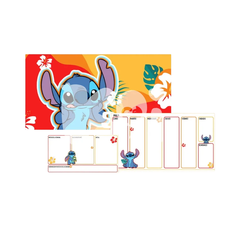 Planner semanal Stitch 2.0 para imprimir